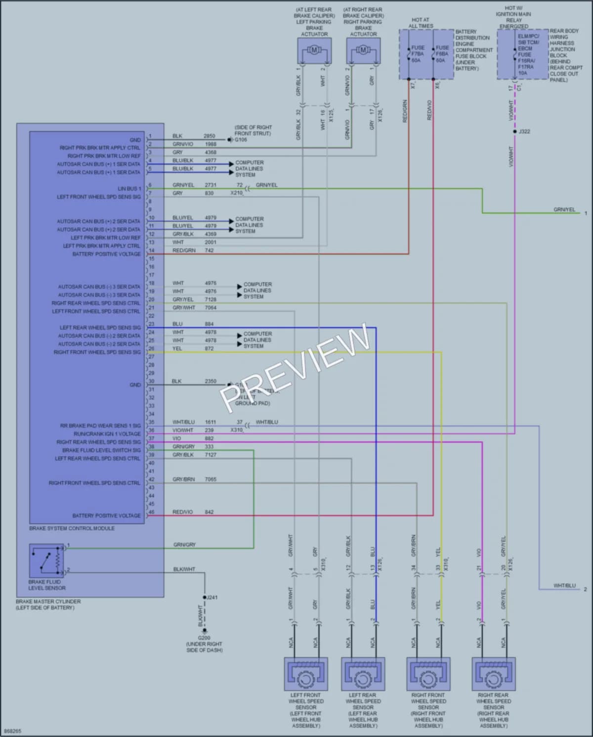 2024 Chevrolet CorvetteZ06 Anti Lock Brakes wiring diagram preview