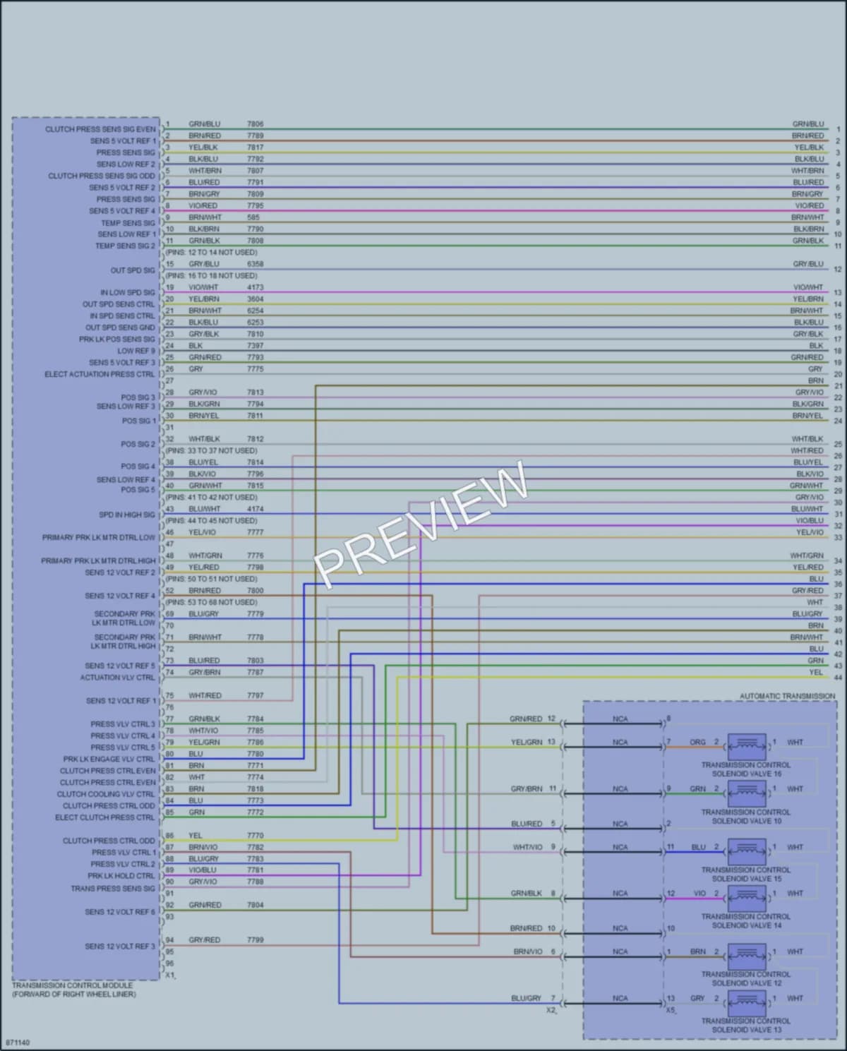 2024 Chevrolet CorvetteZ06 Transmission wiring diagram preview