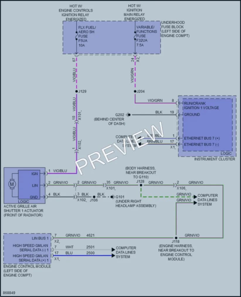 2024 Chevrolet Equinox Active Bodyworks wiring diagram preview