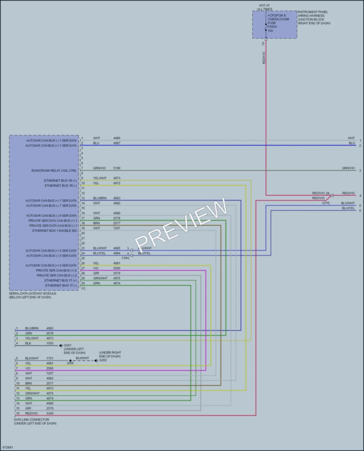 2024 Chevrolet EquinoxEV Computer Data Lines wiring diagram preview