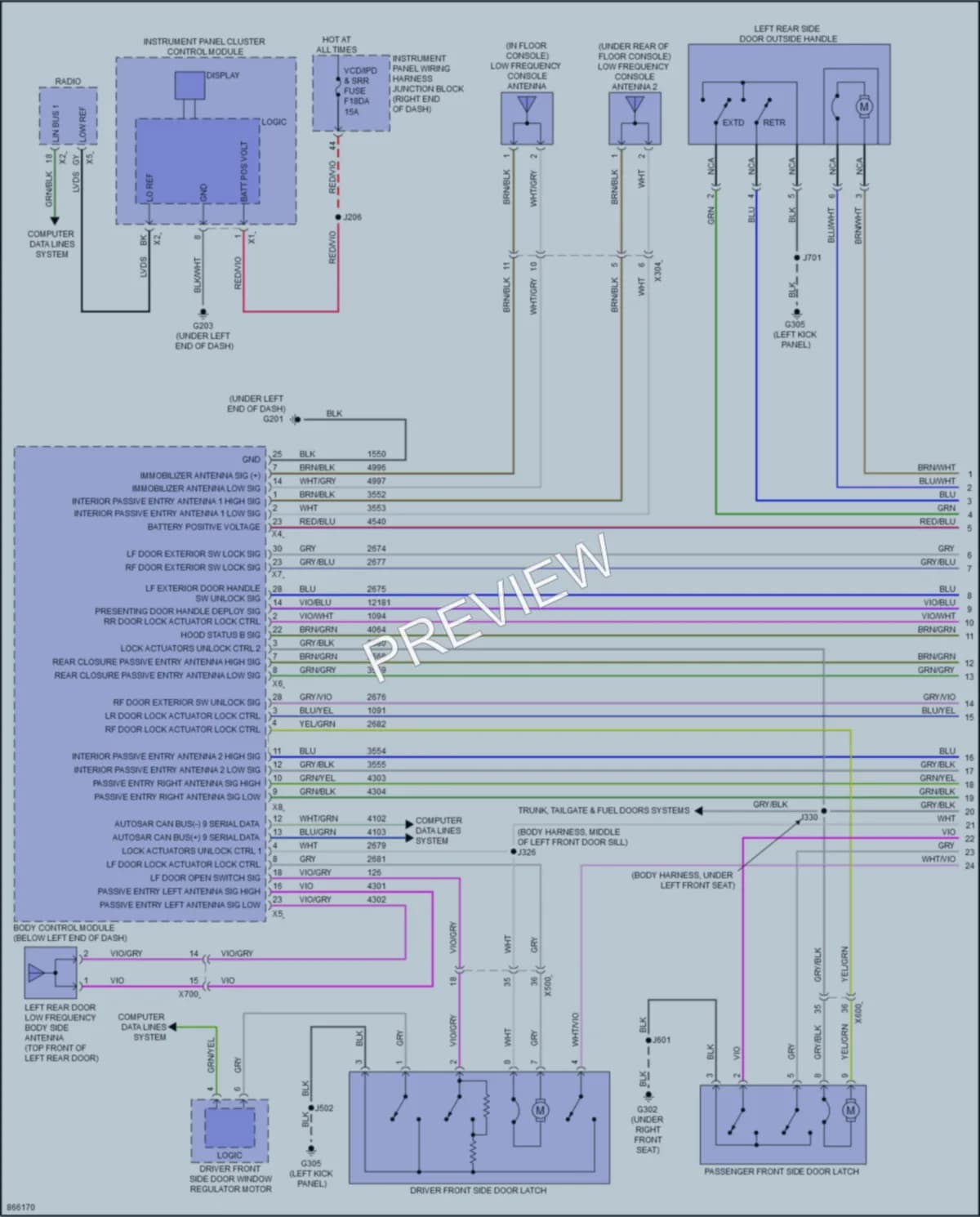 2024 Chevrolet EquinoxEV Power Door Locks wiring diagram preview