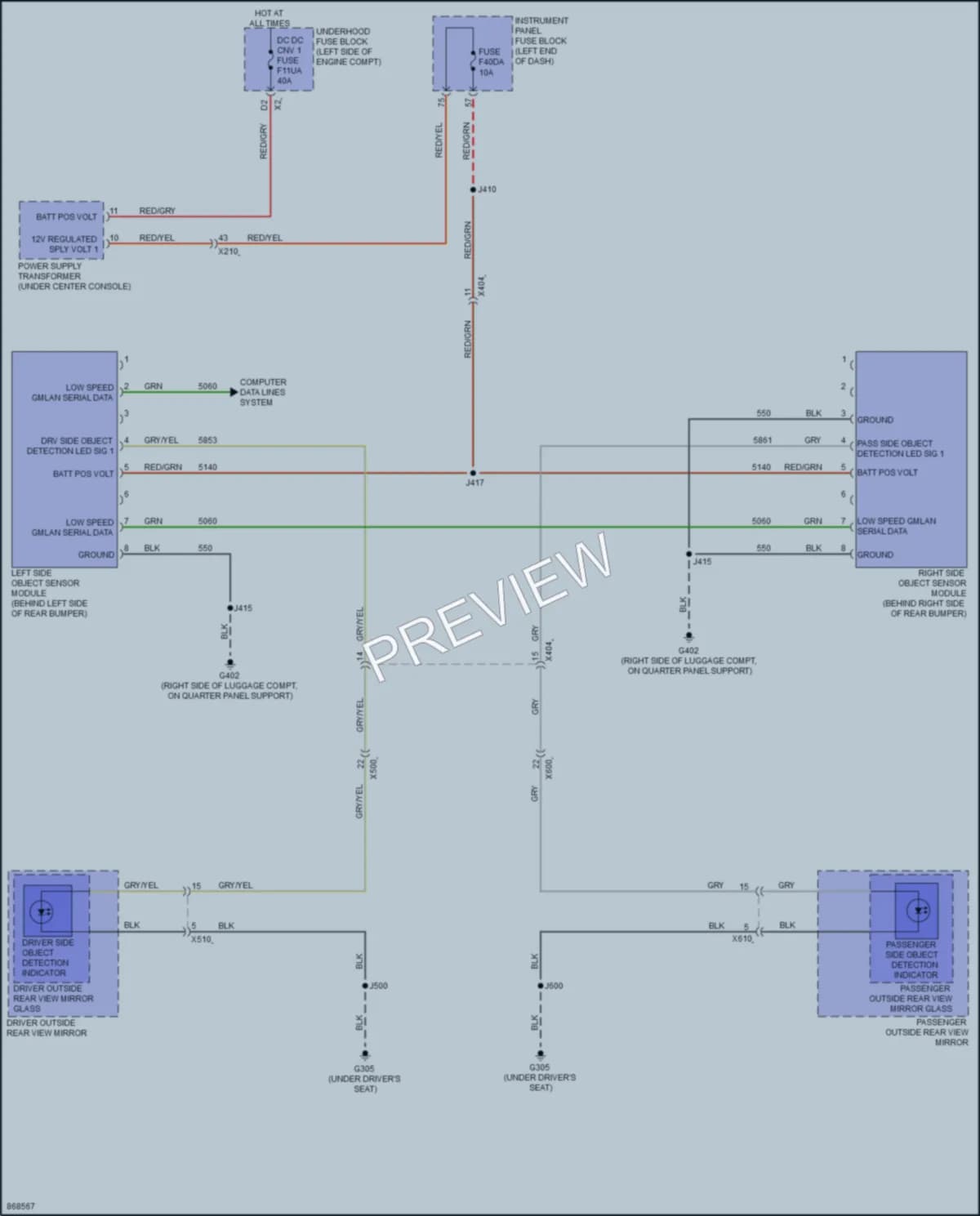 2024 Chevrolet Malibu Navigation wiring diagram preview