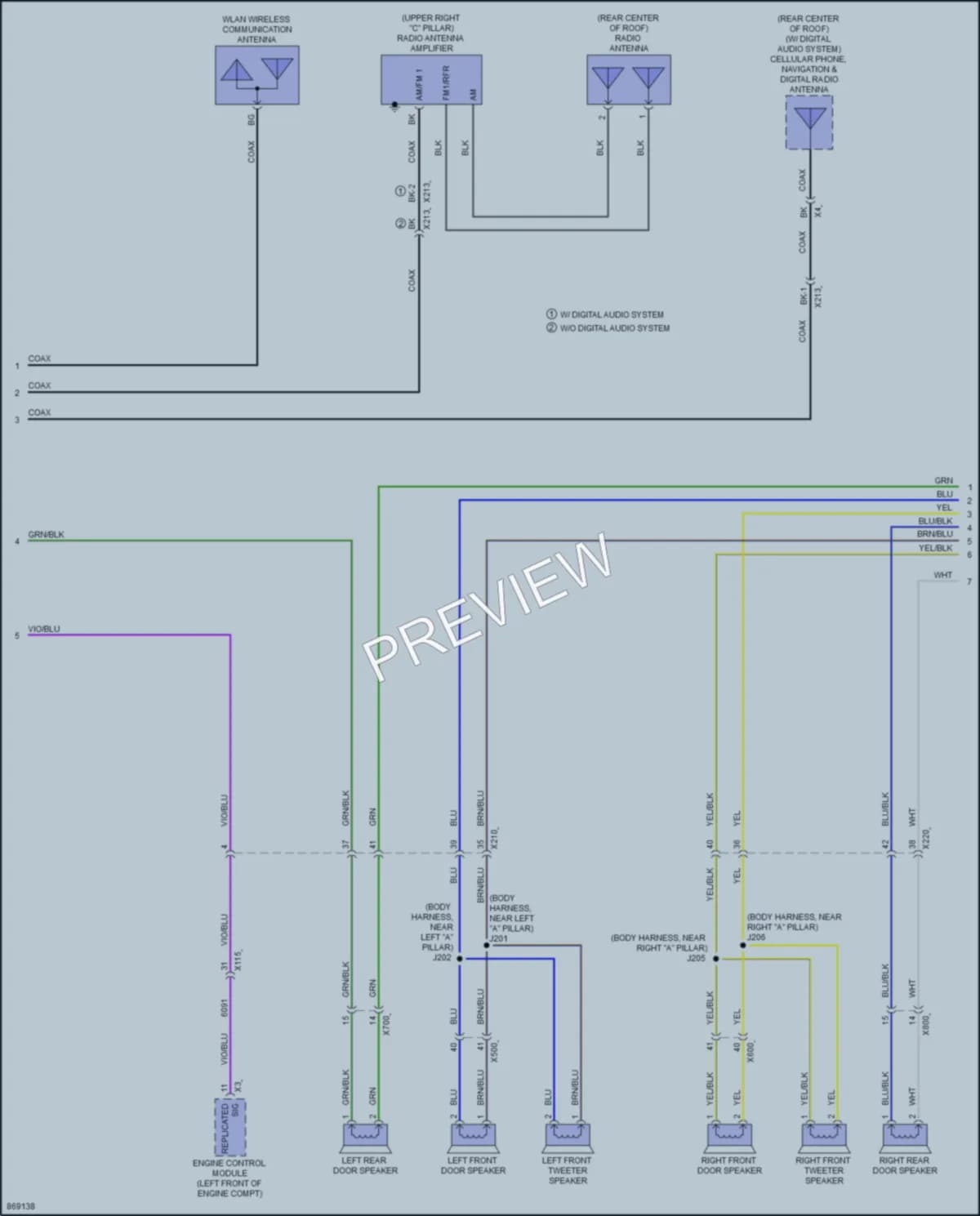 2024 Chevrolet Malibu Radio wiring diagram preview