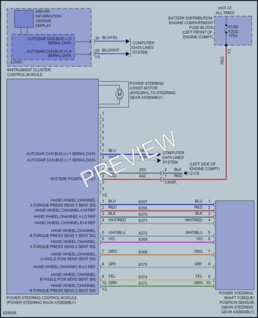 2024 Chevrolet Suburban Electronic Power Steering wiring diagram preview