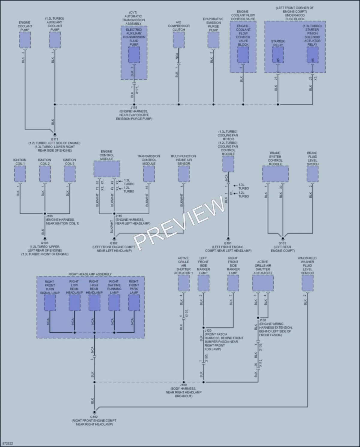 2024 Chevrolet TrailBlazer Ground Distribution wiring diagram preview