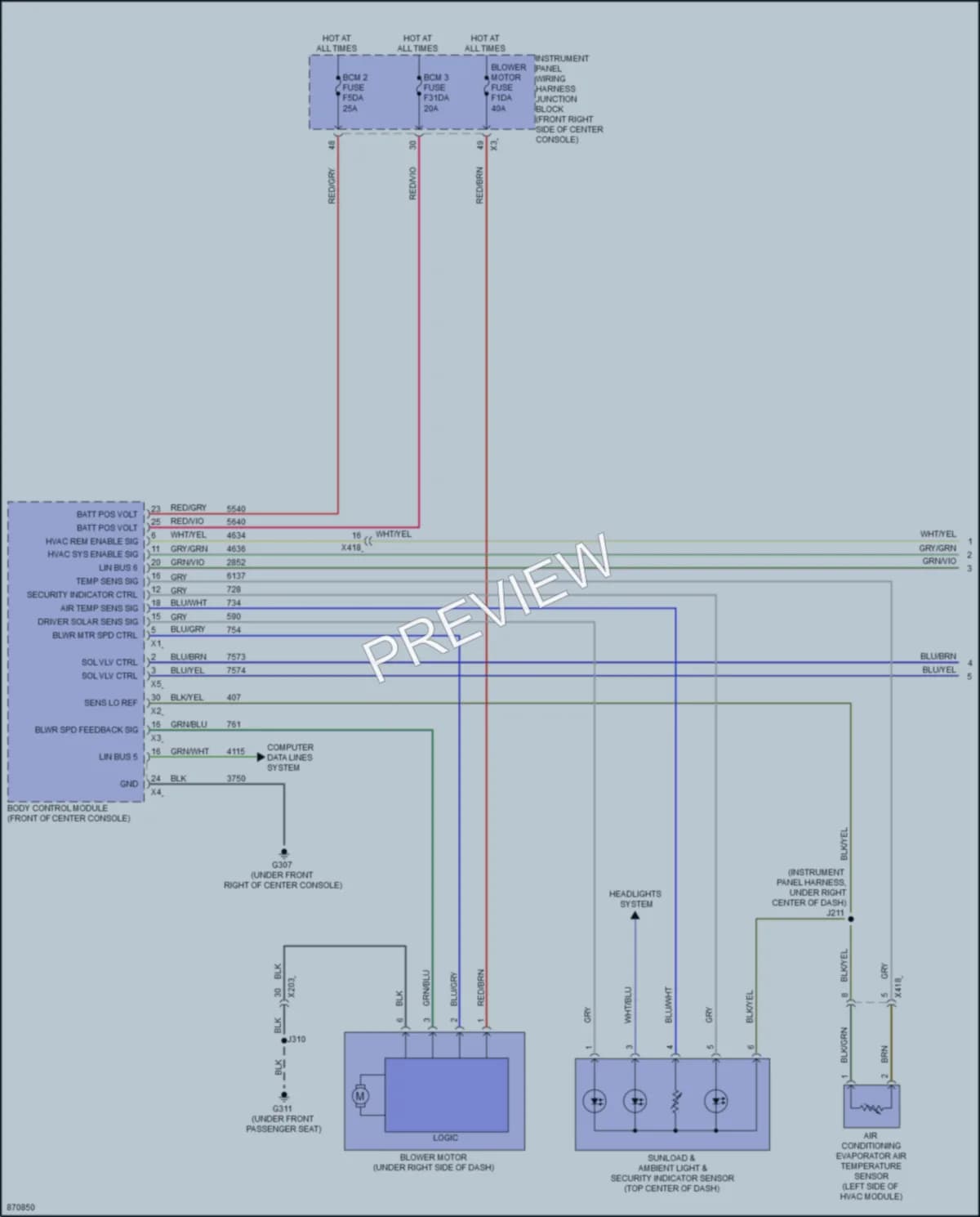 2024 Chevrolet Traverse Air Conditioning wiring diagram preview