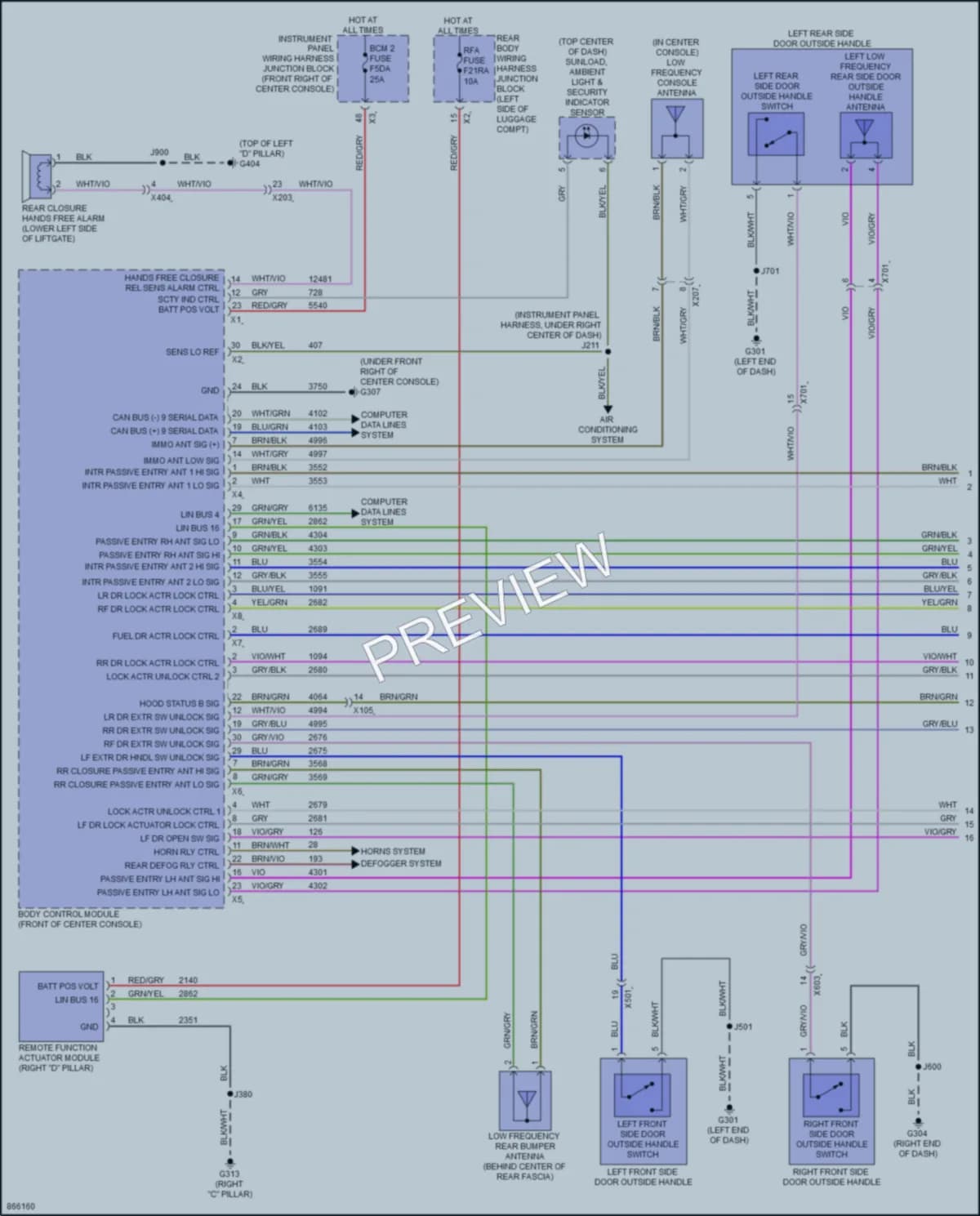2024 Chevrolet Traverse Power Door Locks wiring diagram preview
