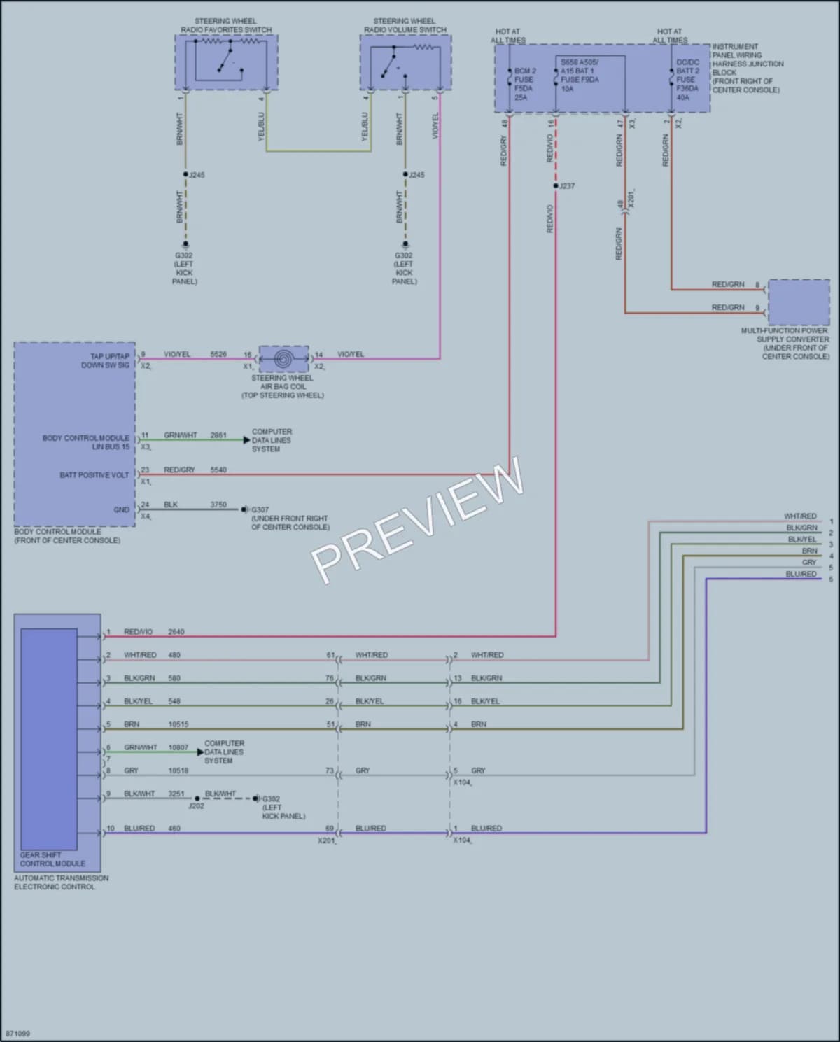 2024 Chevrolet Traverse Transmission wiring diagram preview