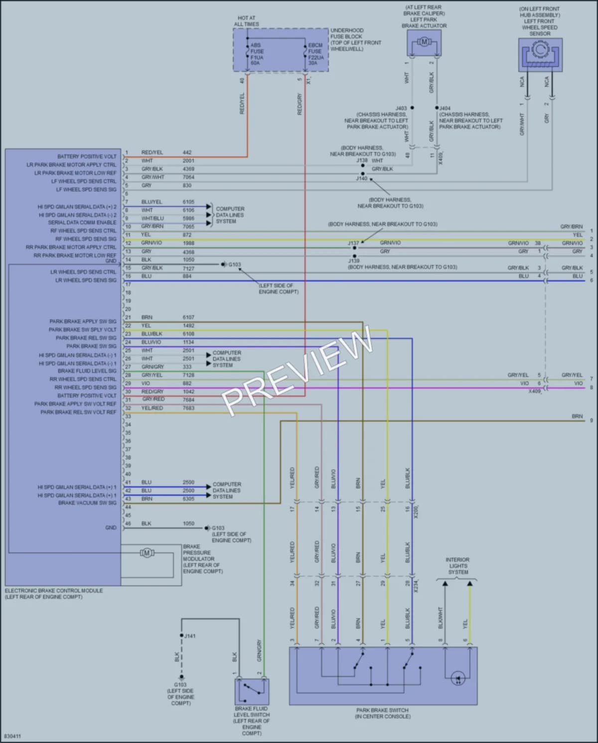 2024 Chevrolet TraverseLimited Anti Lock Brakes wiring diagram preview