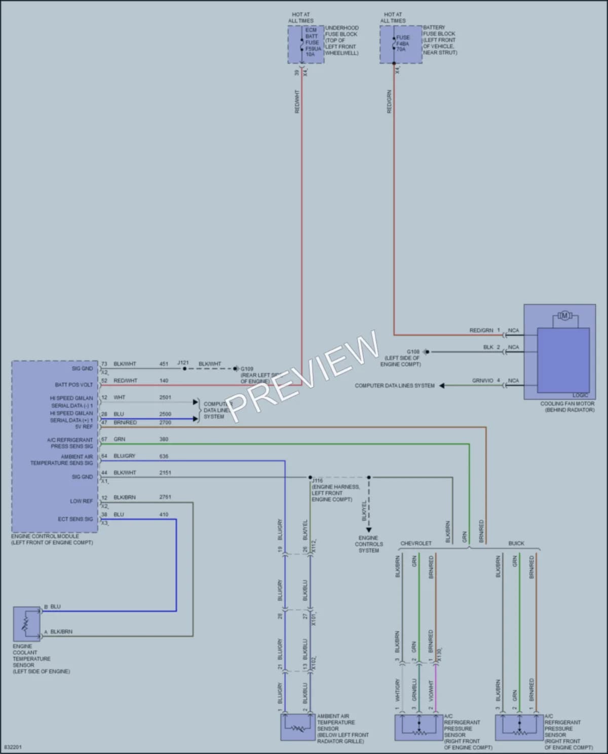 2024 Chevrolet TraverseLimited Cooling Fan wiring diagram preview