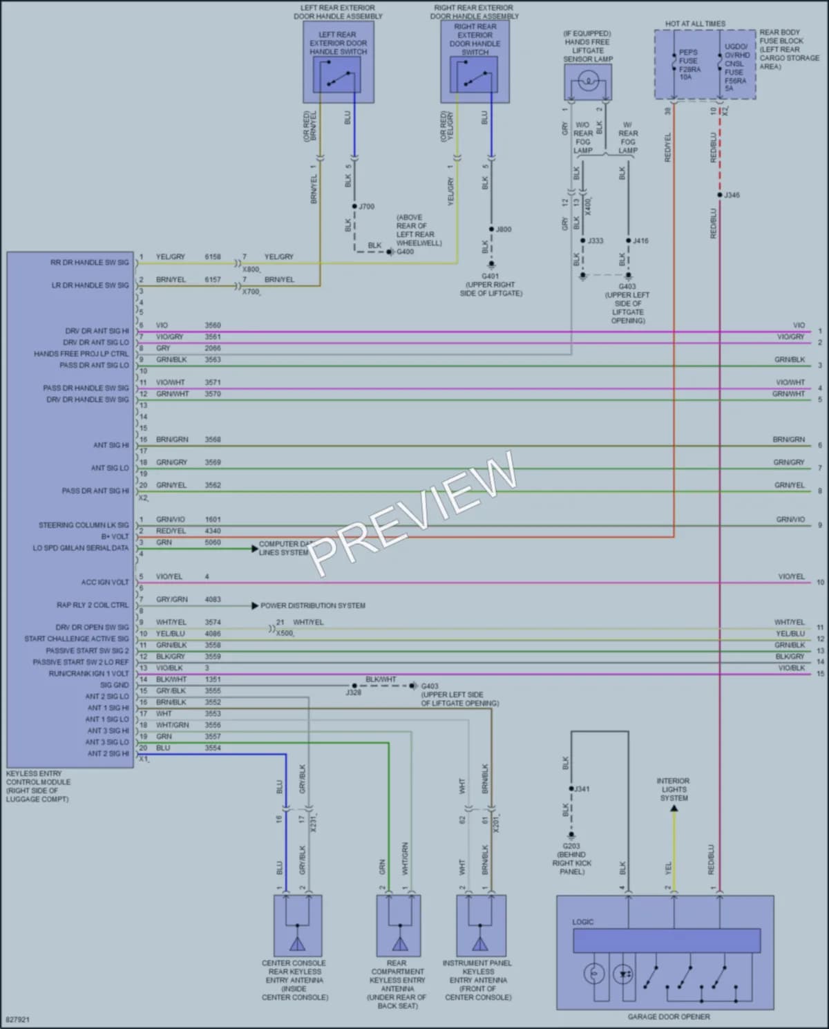 2024 Chevrolet TraverseLimited Power Door Locks wiring diagram preview