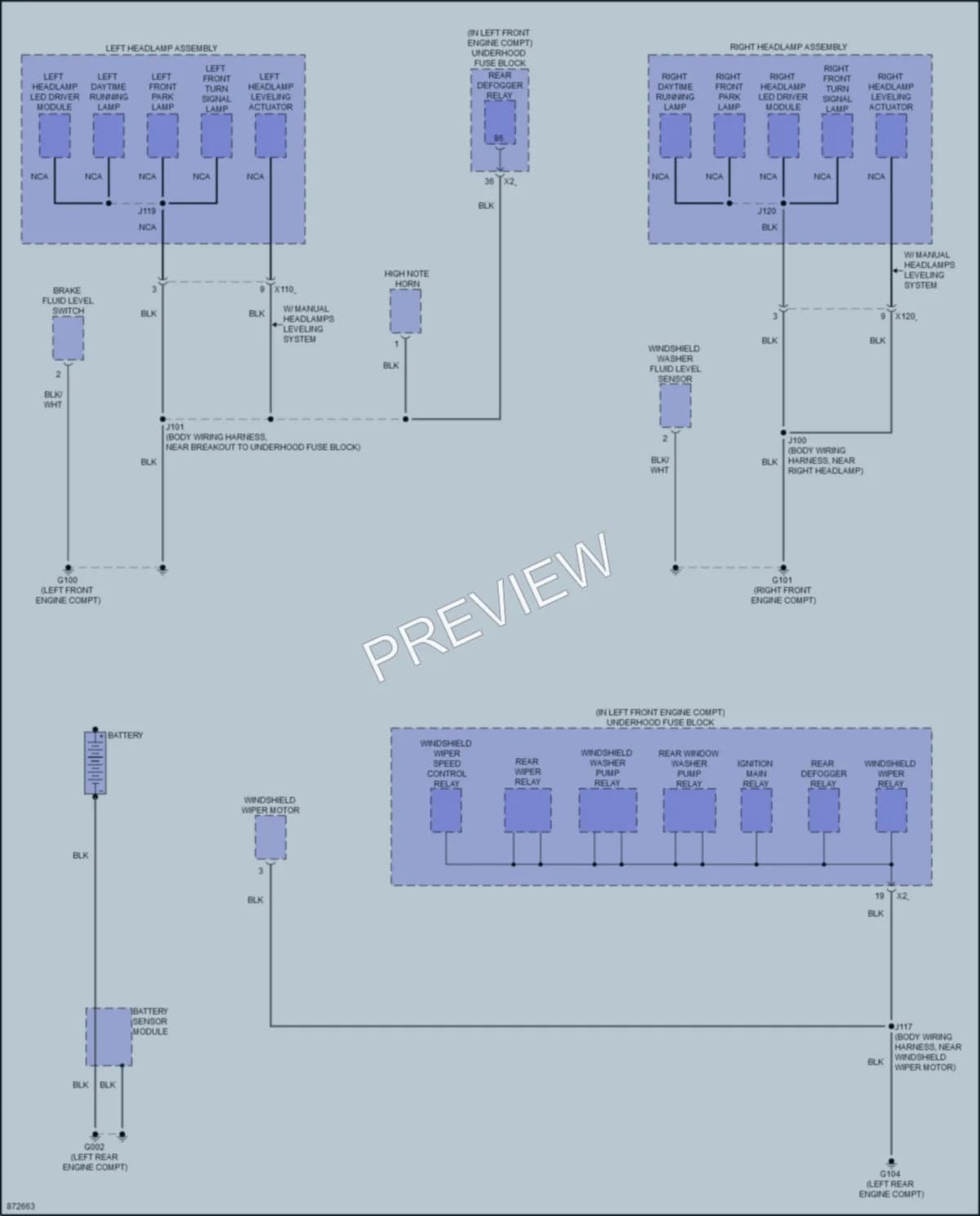 2024 Chevrolet Trax Ground Distribution wiring diagram preview