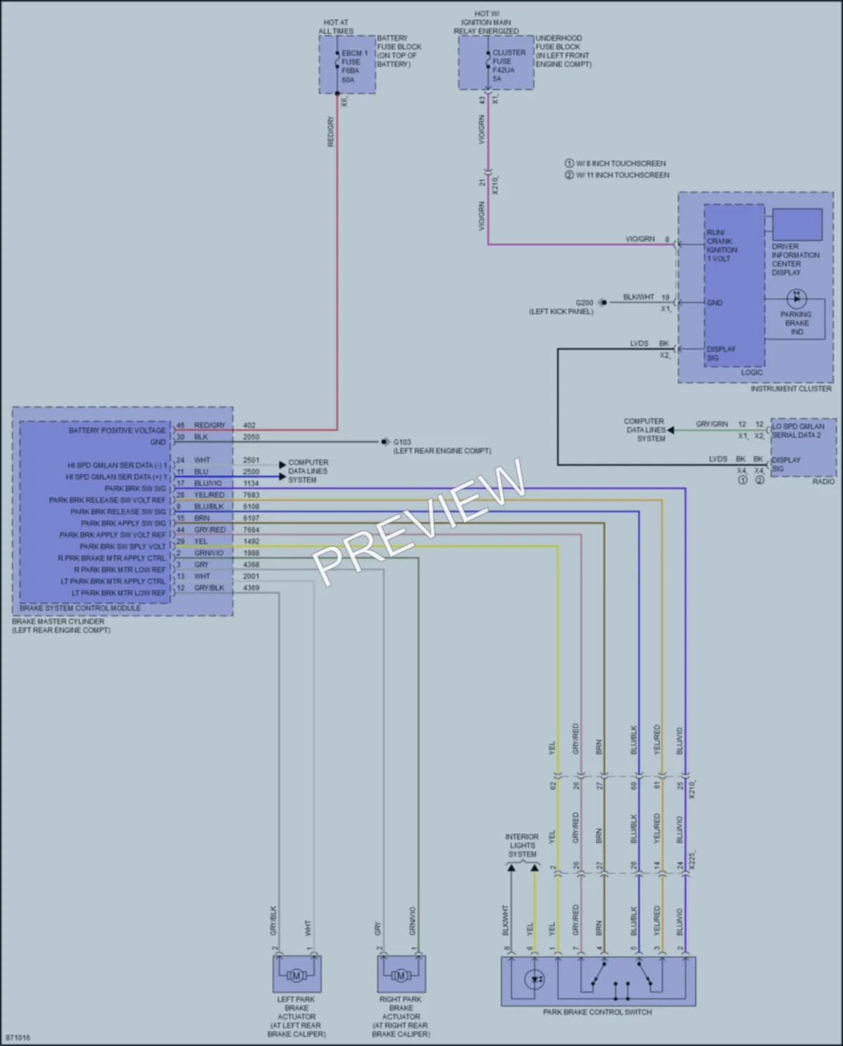 2024 Chevrolet Trax Shift Interlock wiring diagram preview