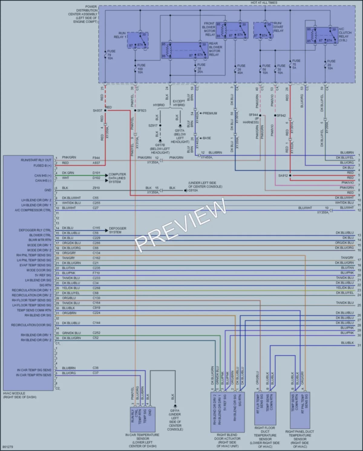 2024 Chrysler PacificaHybrid Air Conditioning Wiring Diagrams protected preview