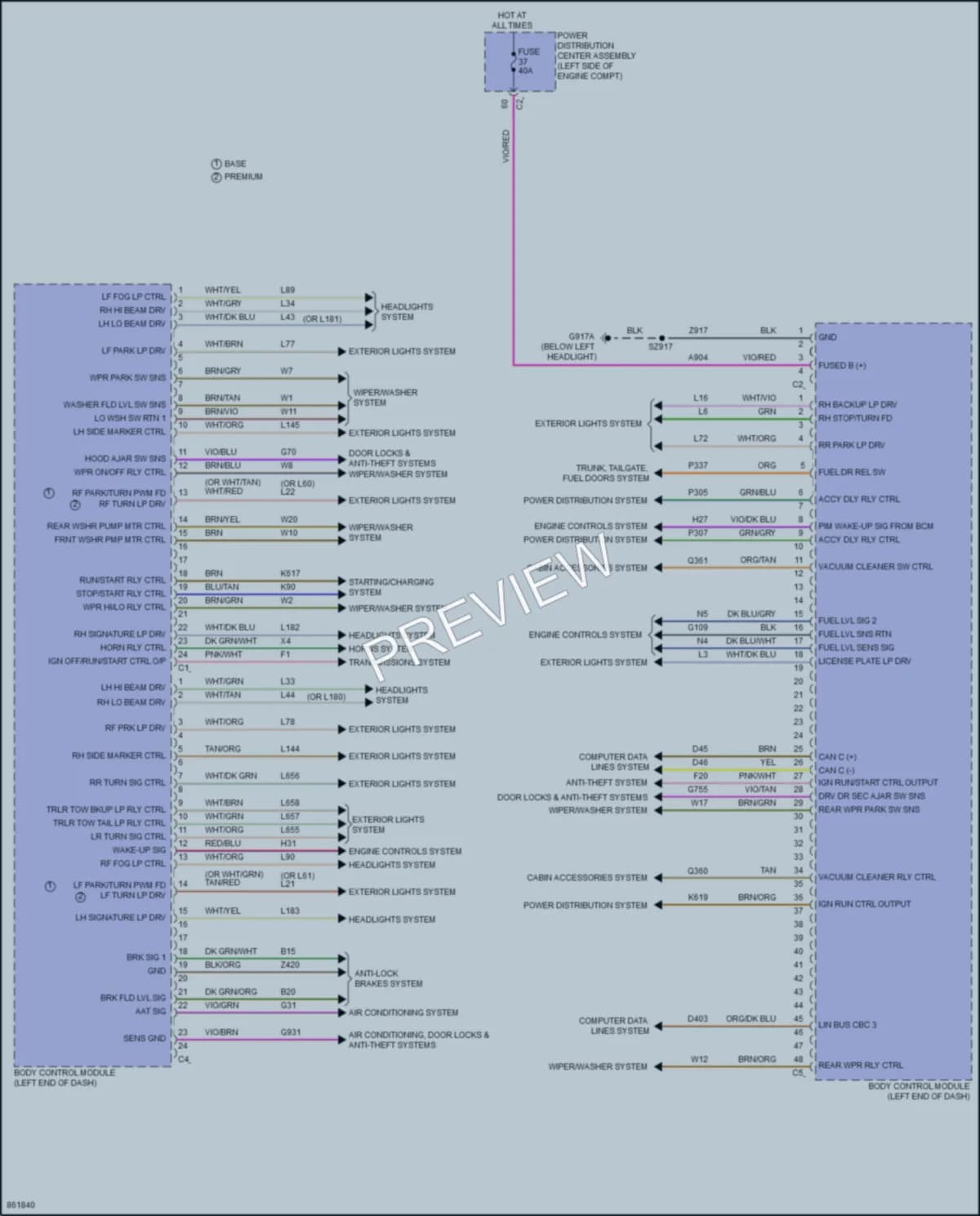 2024 Chrysler PacificaHybrid Body Control Modules Wiring Diagrams protected preview