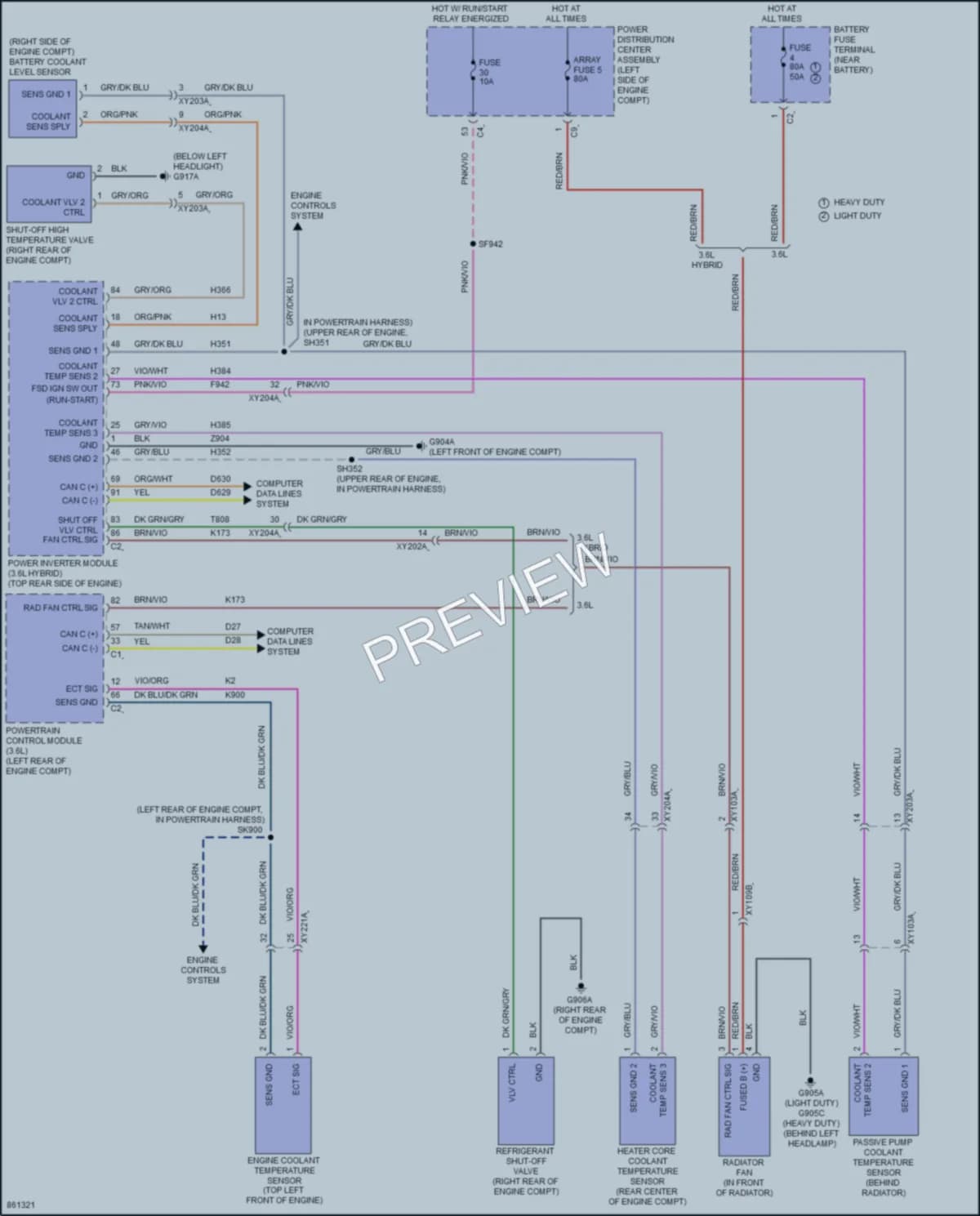 2024 Chrysler PacificaHybrid Cooling Fan Wiring Diagrams protected preview