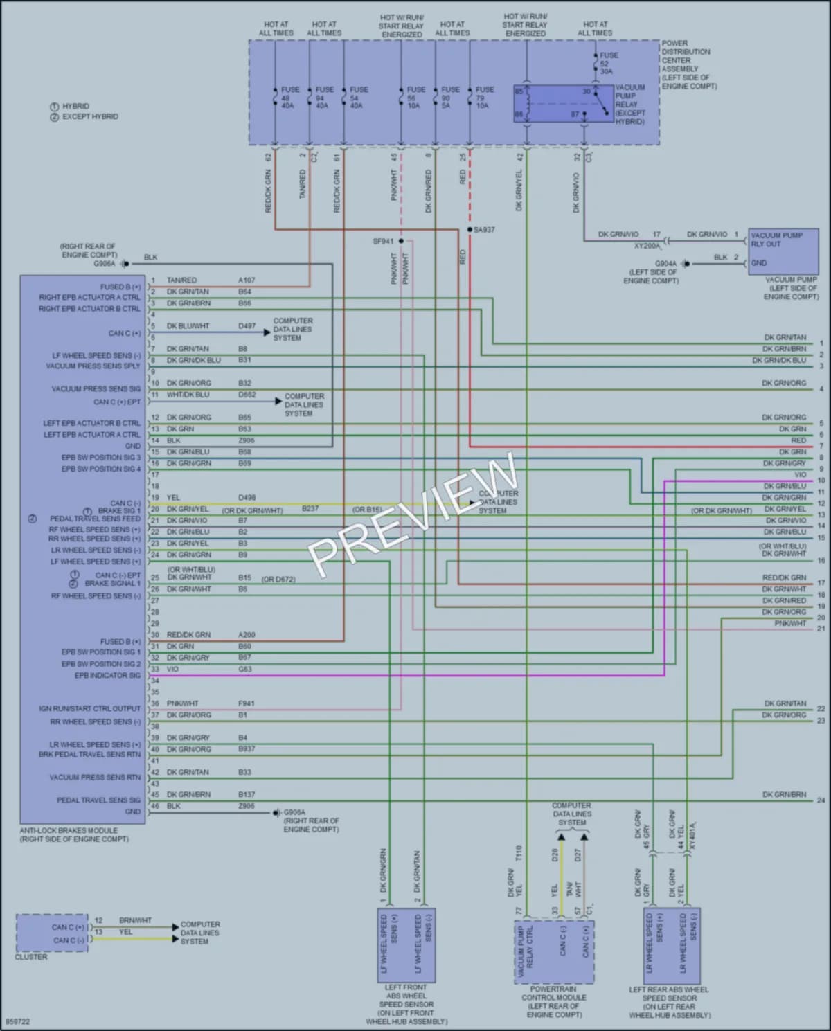 2024 Chrysler PacificaNew Anti Lock Brakes wiring diagram preview