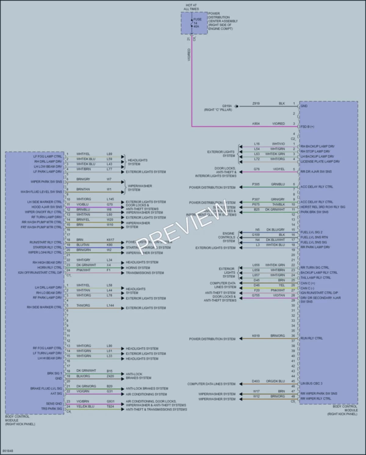 2024 Dodge Durango Body Control Modules Wiring Diagrams protected preview