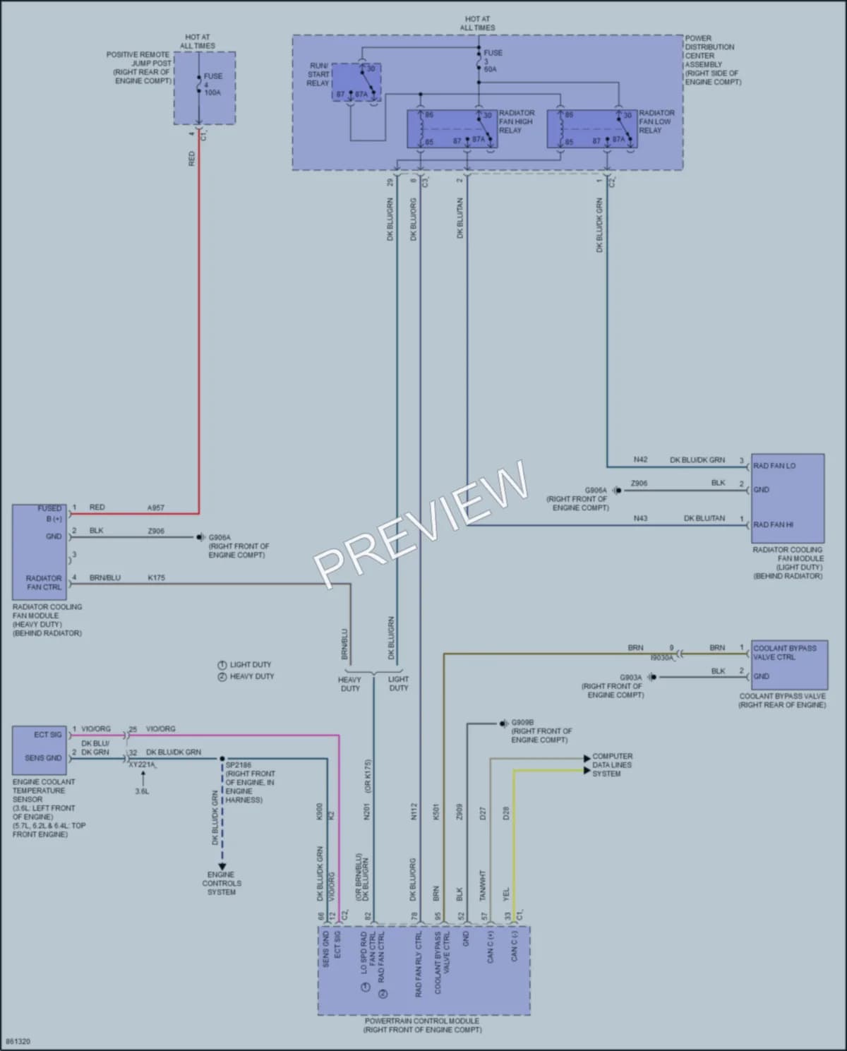 2024 Dodge Durango Cooling Fan Wiring Diagrams protected preview