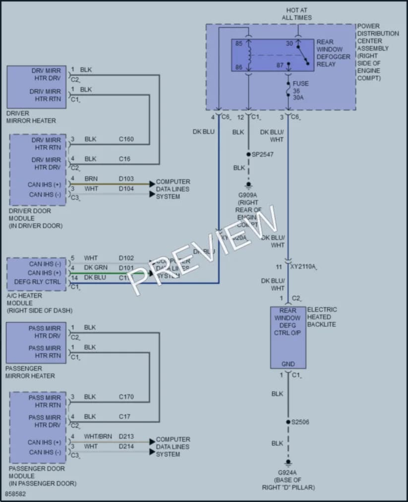 2024 Dodge Durango Defoggers Wiring Diagrams protected preview