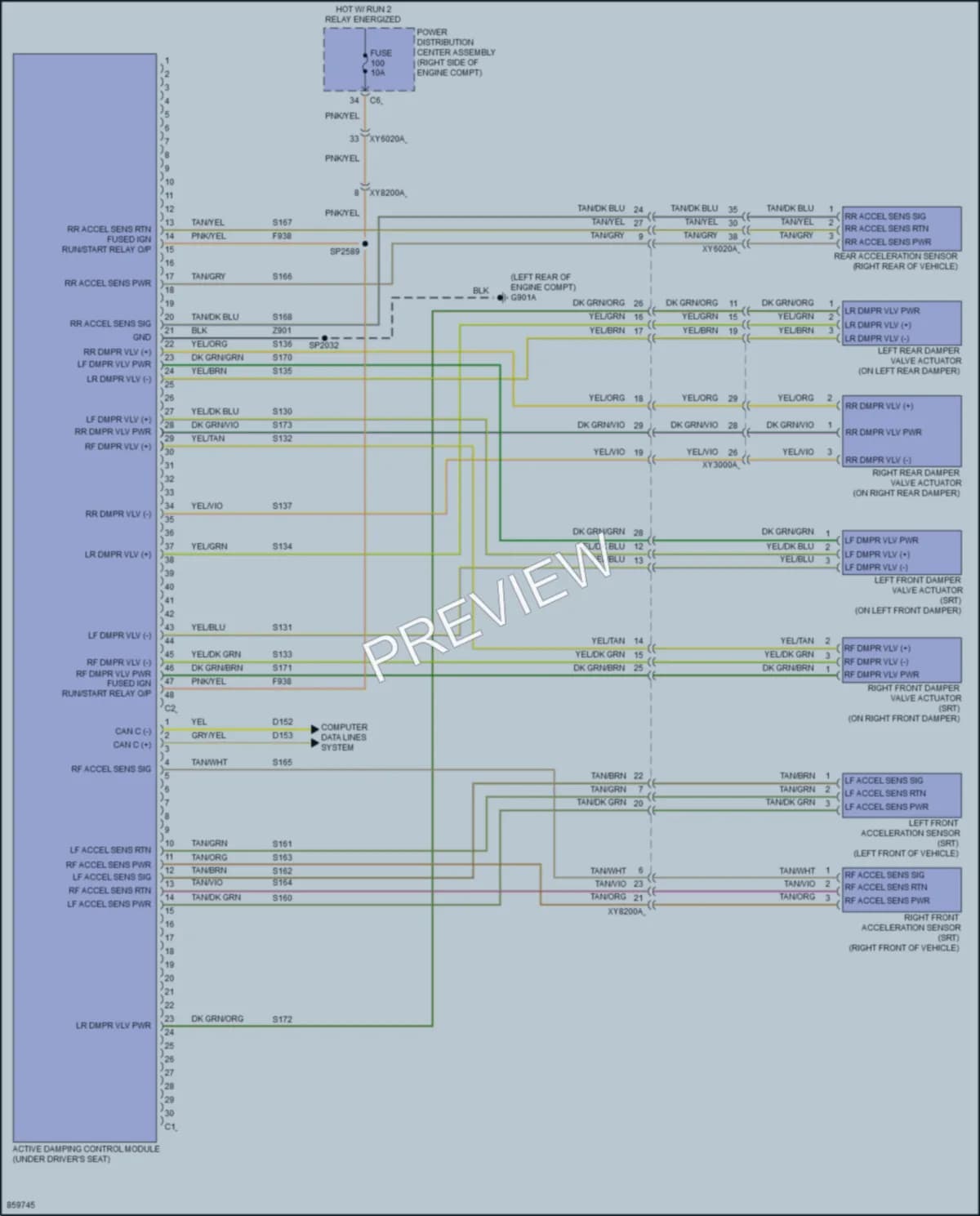 2024 Dodge Durango Electronic Suspension wiring diagram preview