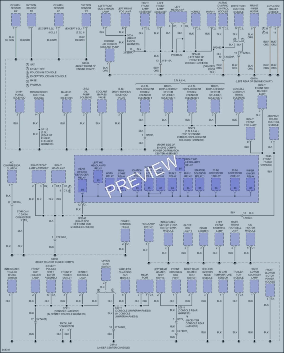 2024 Dodge Durango Ground Distribution wiring diagram preview