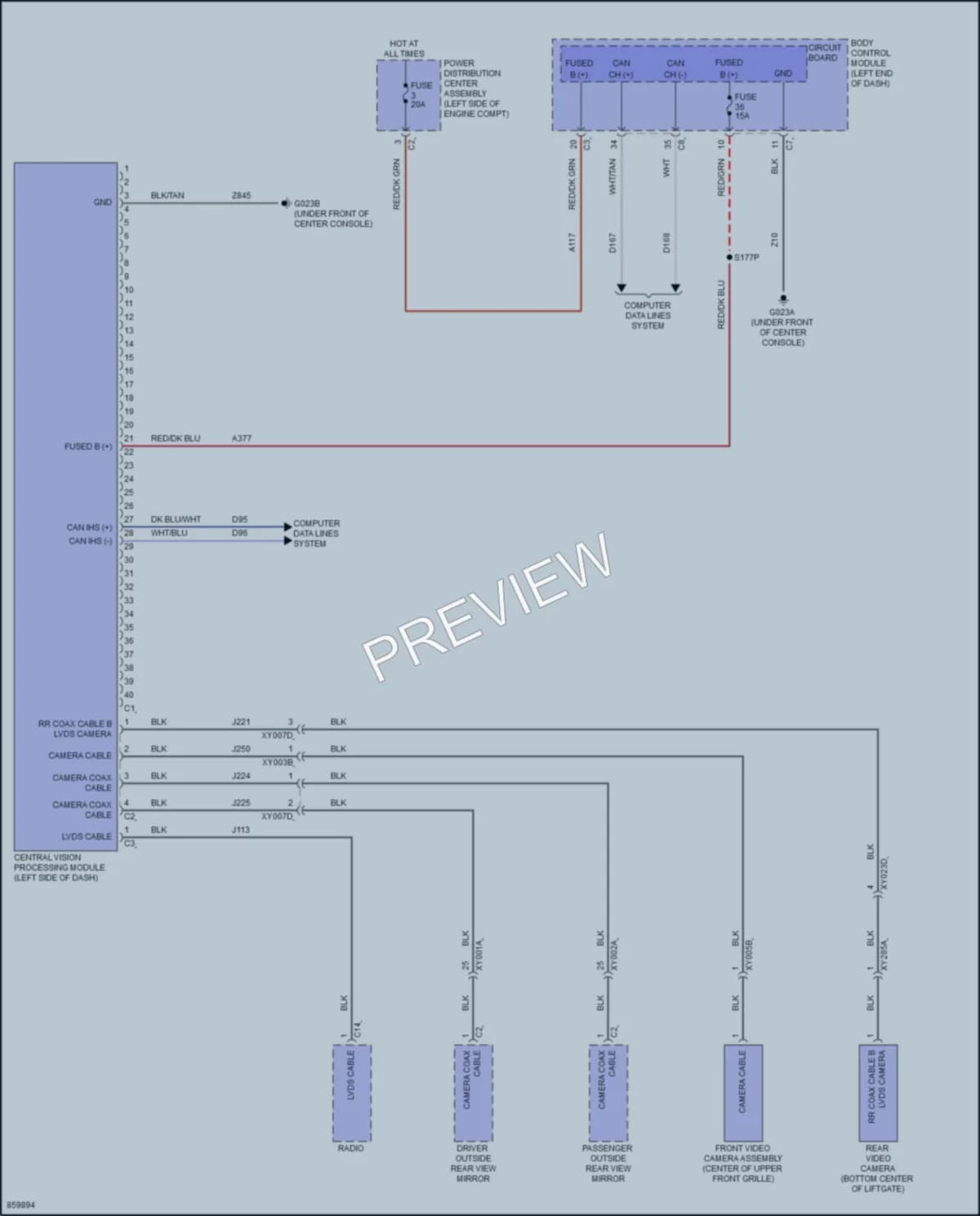 2024 Dodge Hornet Navigation wiring diagram preview