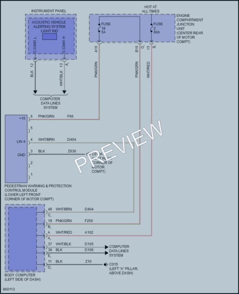 2024 Fiat 500e Active Bodyworks Wiring Diagrams protected preview