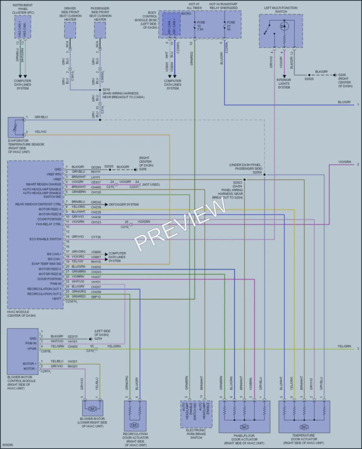 2024 Ford 150Transit Air Conditioning Wiring Diagrams protected preview