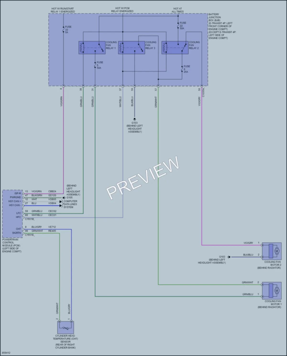 2024 Ford 150Transit Cooling Fan Wiring Diagrams protected preview