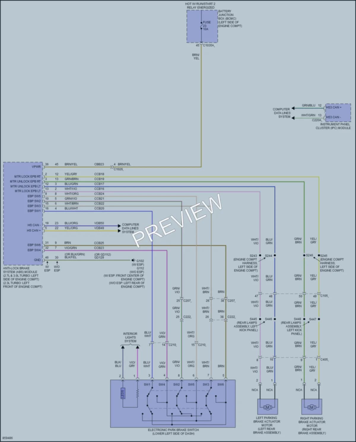 2024 Ford Bronco Shift Interlock wiring diagram preview