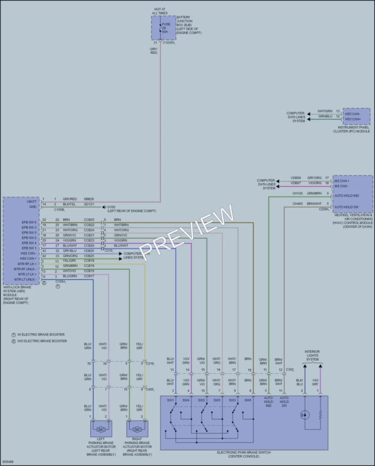 2024 Ford BroncoSport Shift Interlock wiring diagram preview