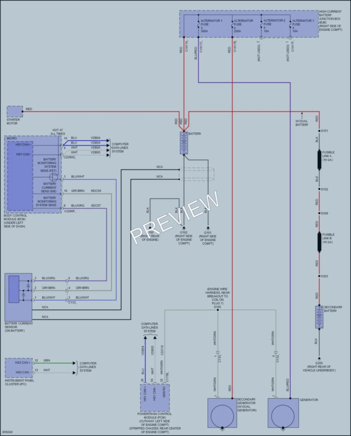 2024 Ford E350Econoline Starting Charging wiring diagram preview