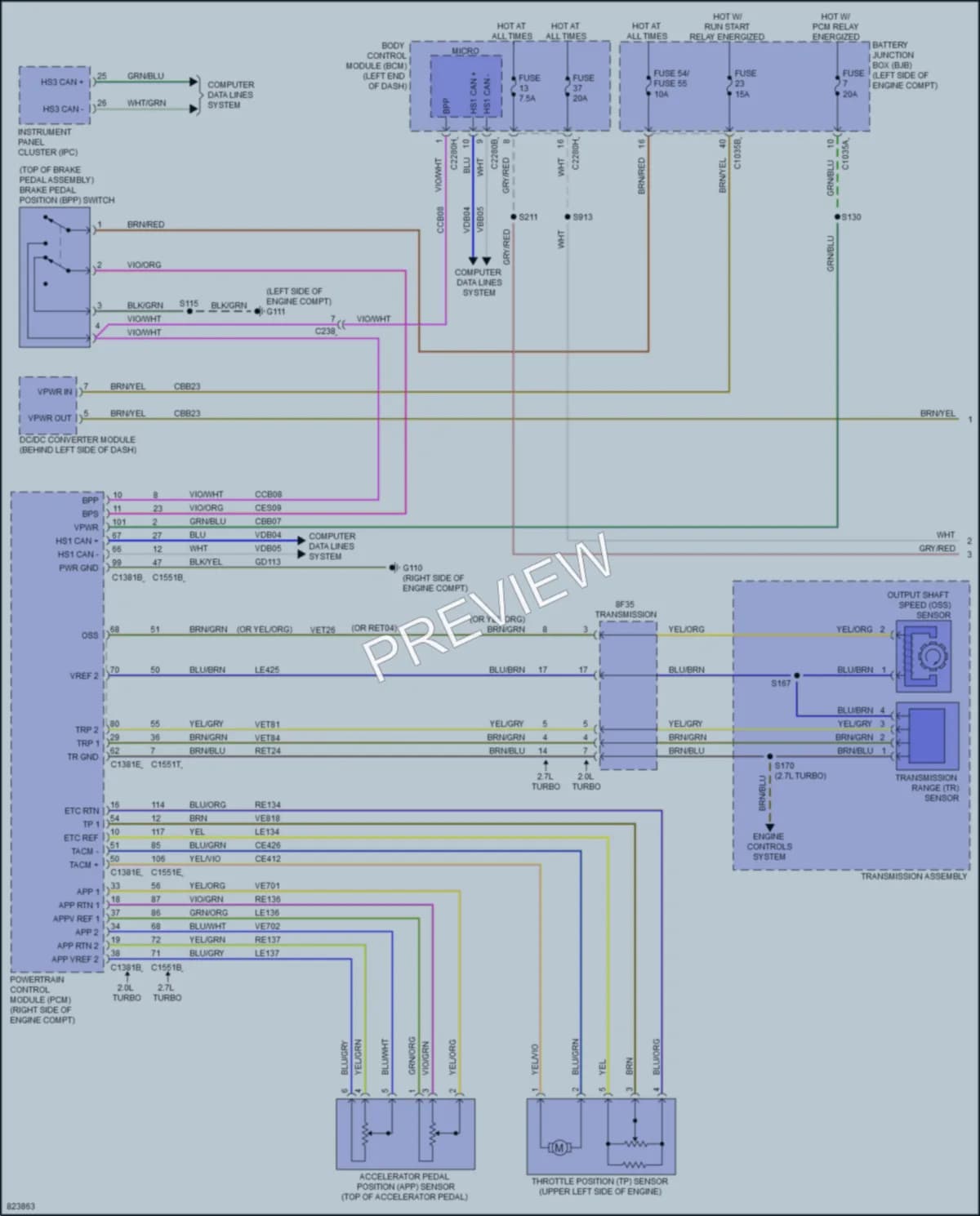 2024 Ford Edge Cruise Control wiring diagram preview