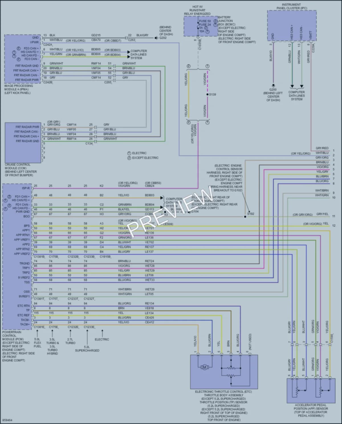 2024 Ford F150Hybrid Cruise Control wiring diagram preview
