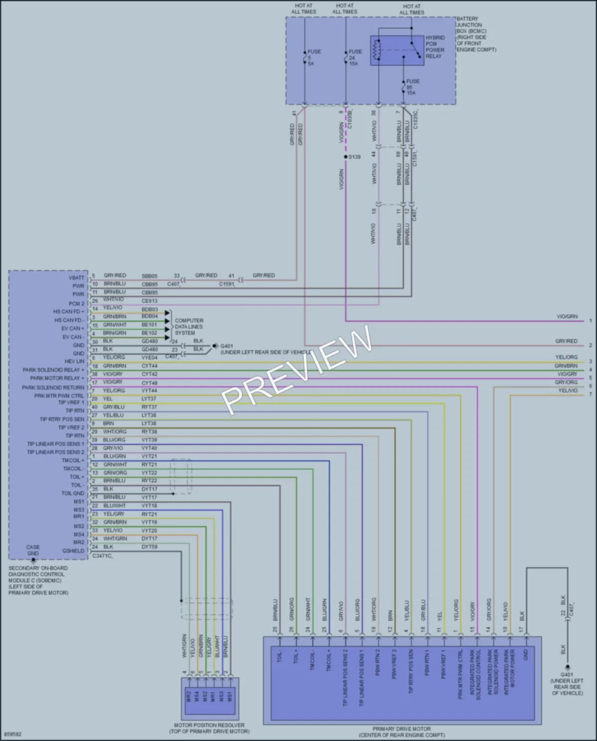 2024 Ford F150Lightning Transmission wiring diagram preview