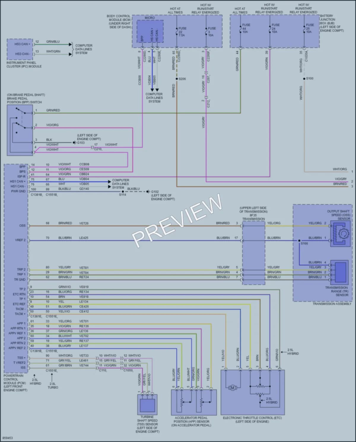 2024 Ford Maverick Cruise Control wiring diagram preview