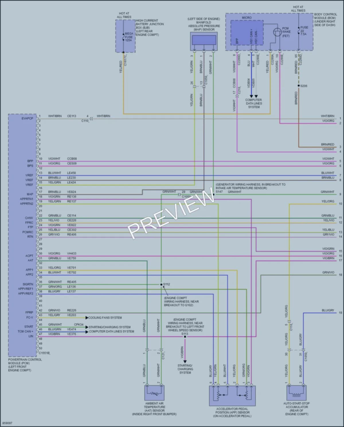 2024 Ford Maverick Engine Performance wiring diagram preview