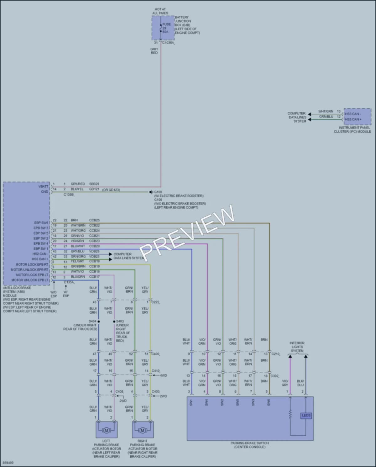 2024 Ford Maverick Shift Interlock wiring diagram preview