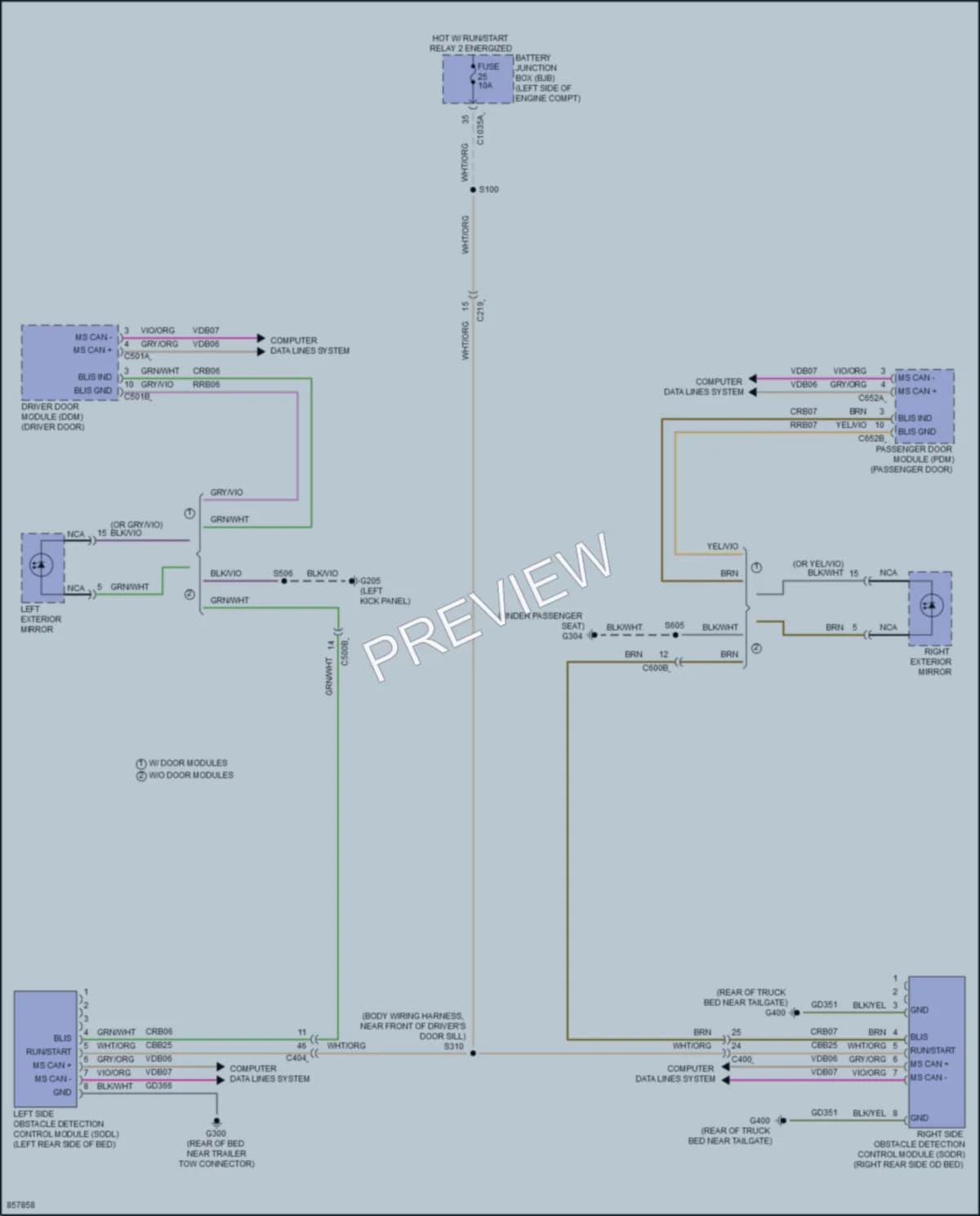 2024 Ford MaverickHybrid Navigation wiring diagram preview