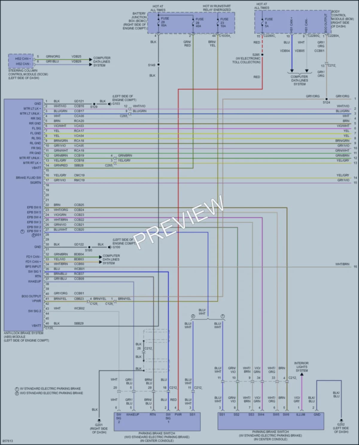 2024 Ford Mustang Anti Lock Brakes wiring diagram preview