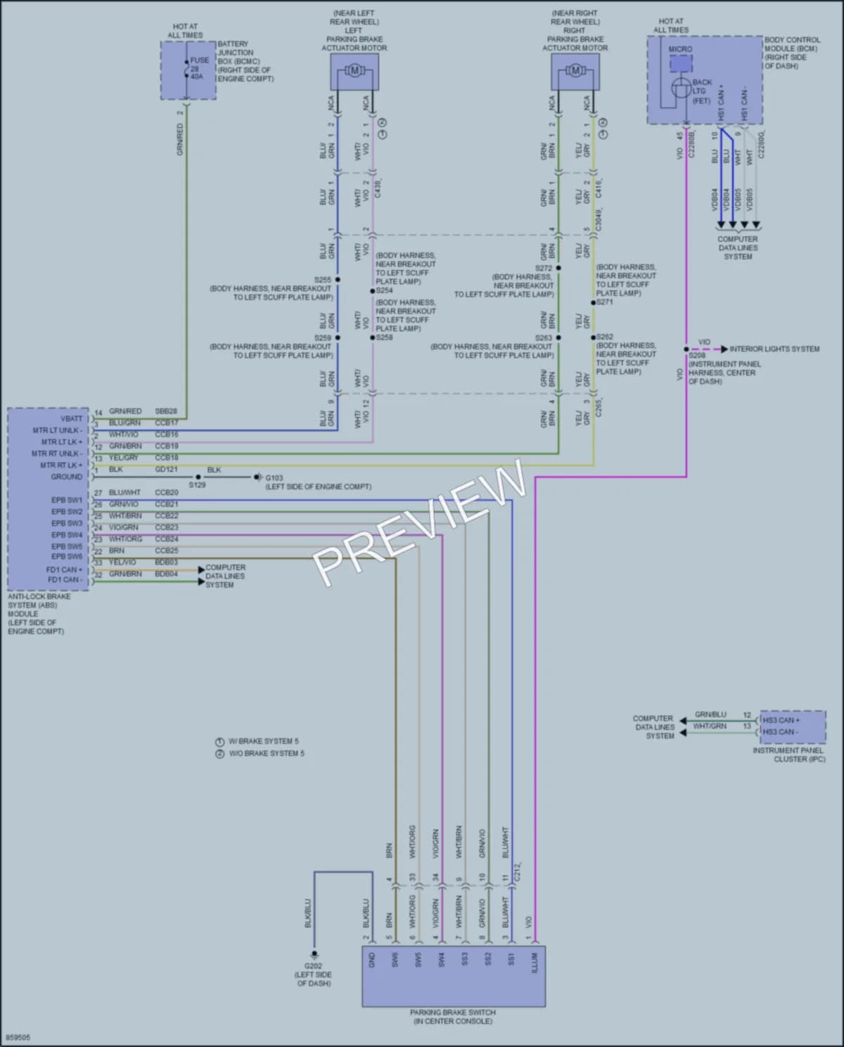 2024 Ford Mustang Shift Interlock wiring diagram preview