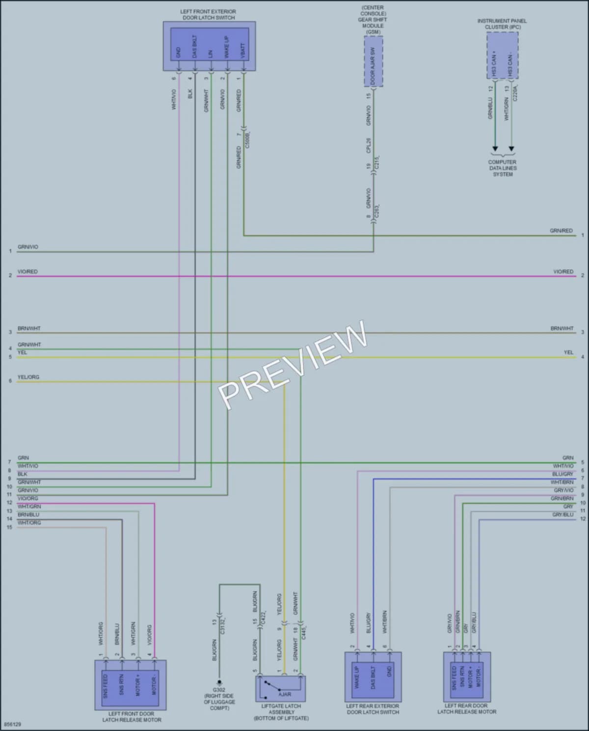 2024 Ford MustangMachE Anti Theft wiring diagram preview