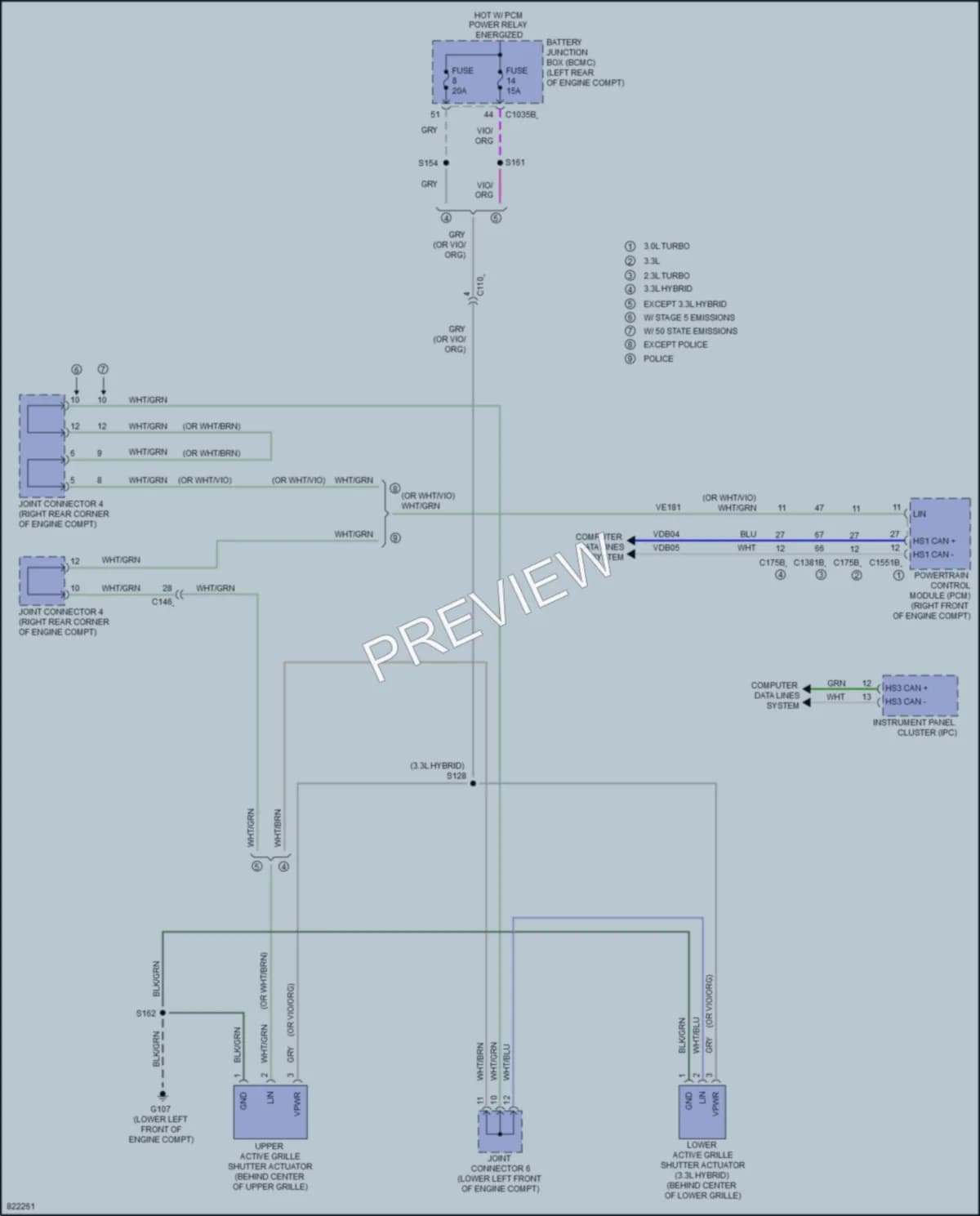 2024 Ford PoliceInterceptorUtility Active Bodyworks wiring diagram preview