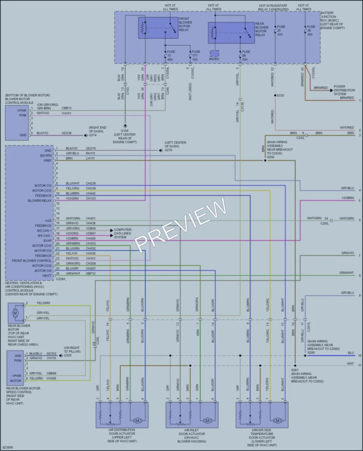 2024 Ford PoliceInterceptorUtility Air Conditioning wiring diagram preview