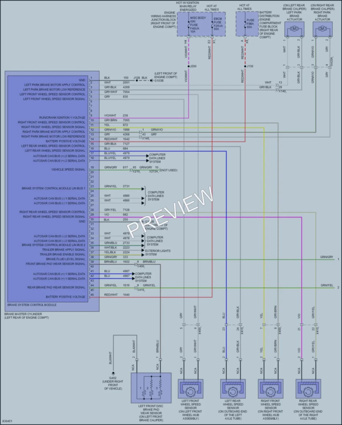 2024 GMC 1500Sierra Anti Lock Brakes Wiring Diagrams protected preview