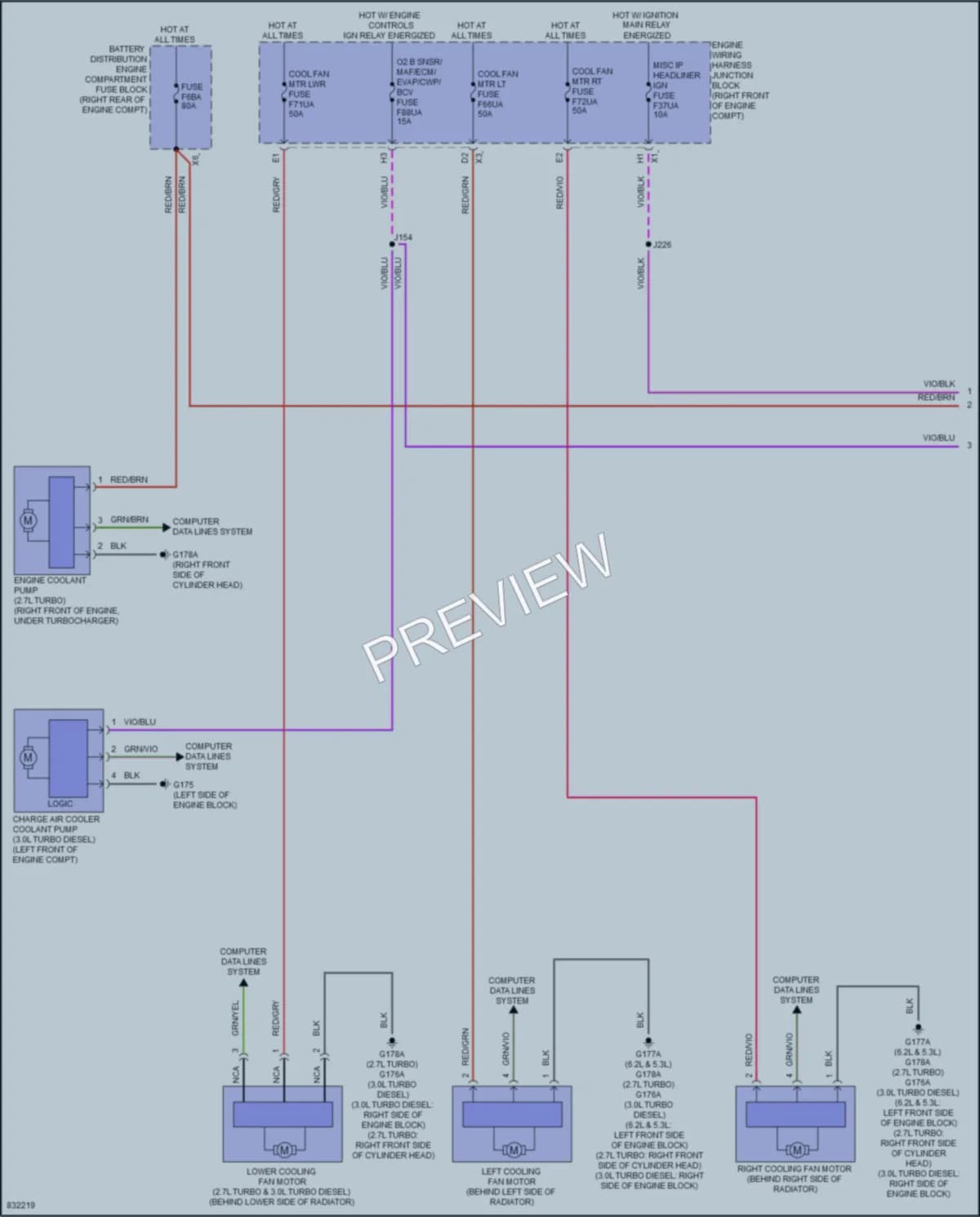 2024 GMC 1500Sierra Cooling Fan Wiring Diagrams protected preview