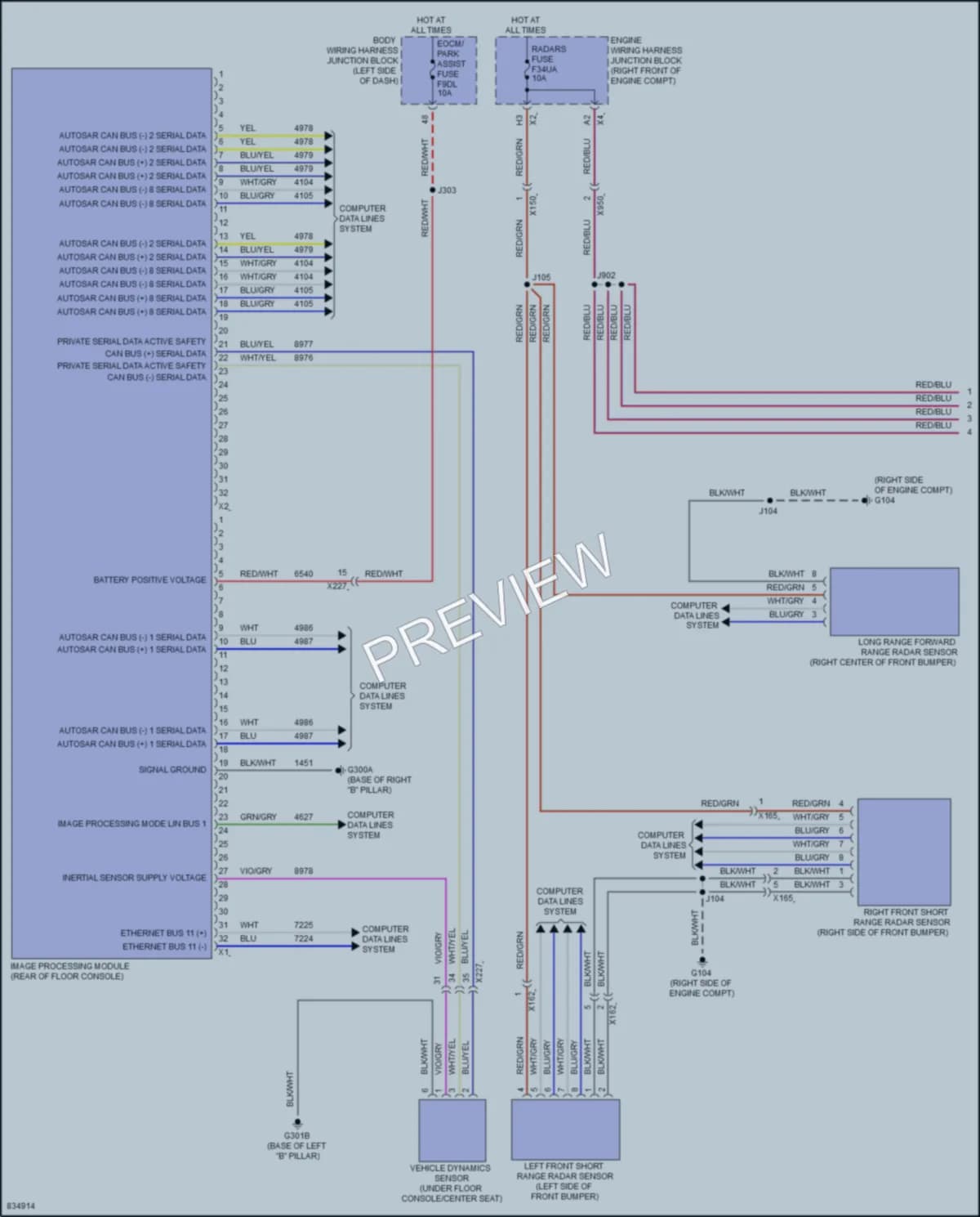 2024 GMC 1500SierraDenali Instrument Cluster wiring diagram preview