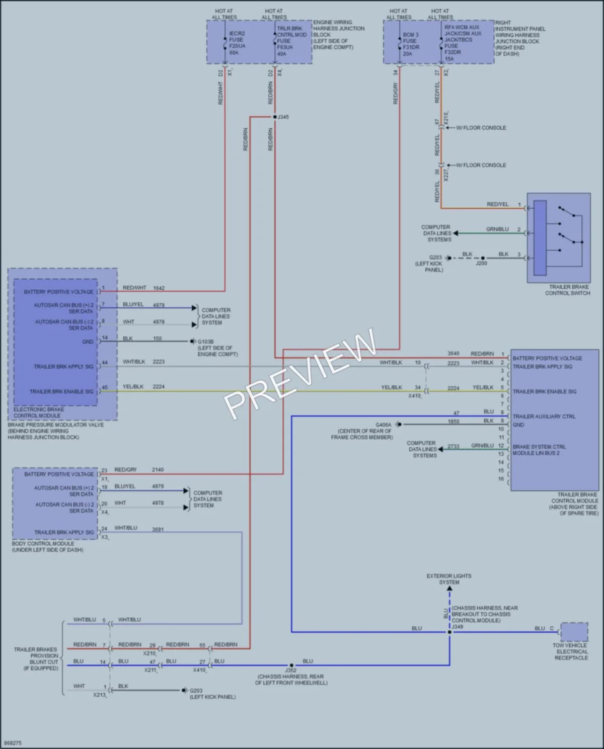 2024 GMC 2500HDSierraDenali Anti Lock Brakes wiring diagram preview