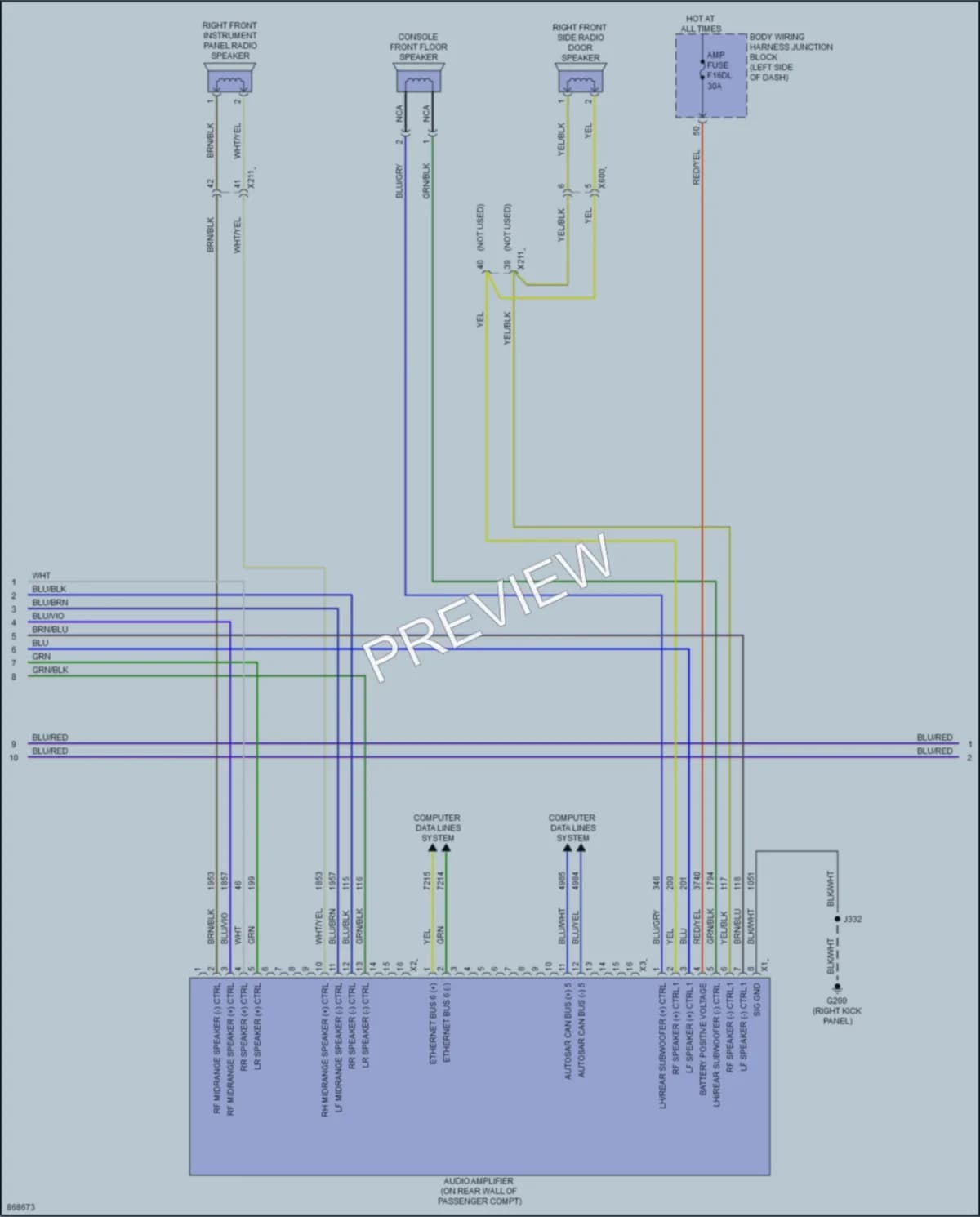 2024 GMC 2500HDSierraDenali Navigation wiring diagram preview